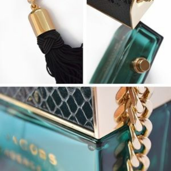 Marc Jacobs Decadence Gold Tone Chain Black Tassel Necklace - Picture 2 of 11